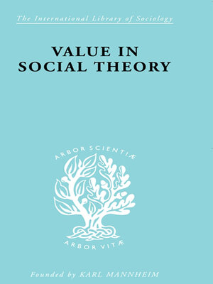 cover image of Value in Social Theory
